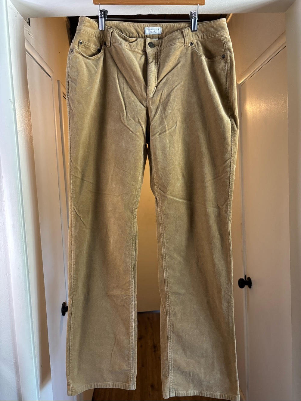 Charter Club Women’s Corduroy Pants in Tan